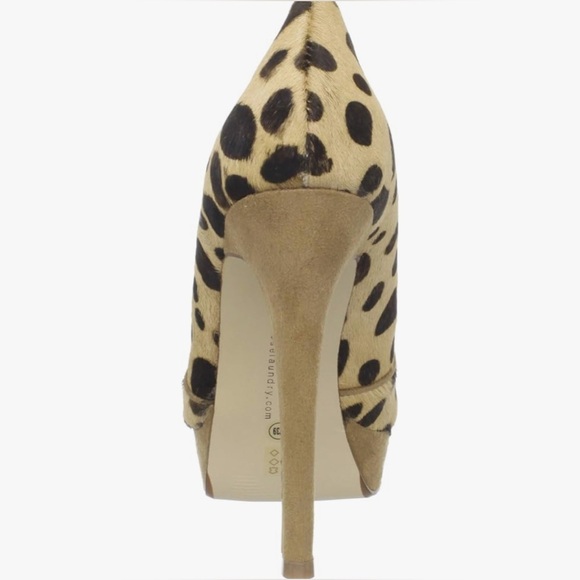 CHINESE LAUNDRY LEOPARD ANIMAL PRINT WAVE LENGTH PUMP HEELS Y2K 90’s ANTHRO FP - Picture 3 of 10